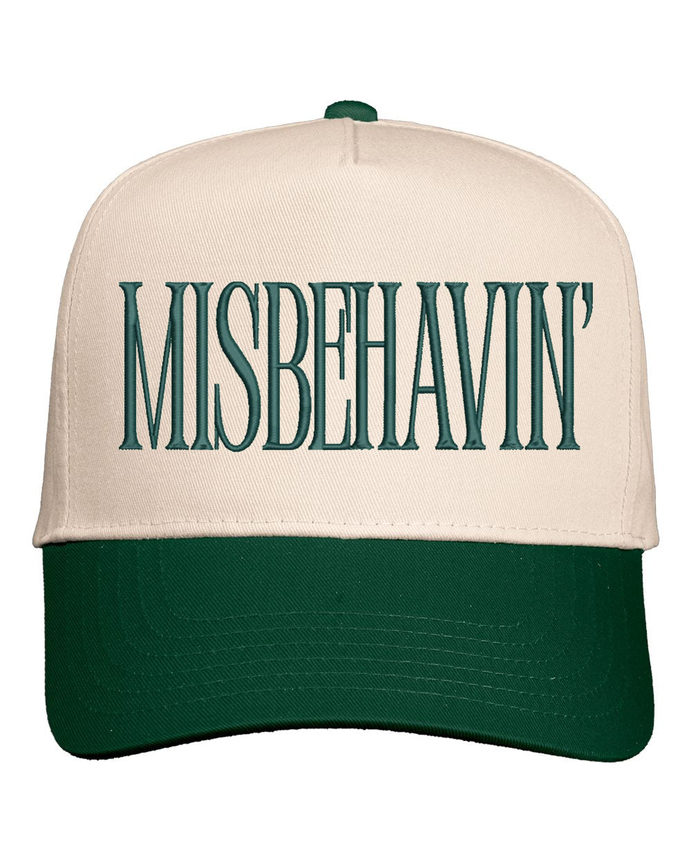 Misbehavin' Embroidered Cap