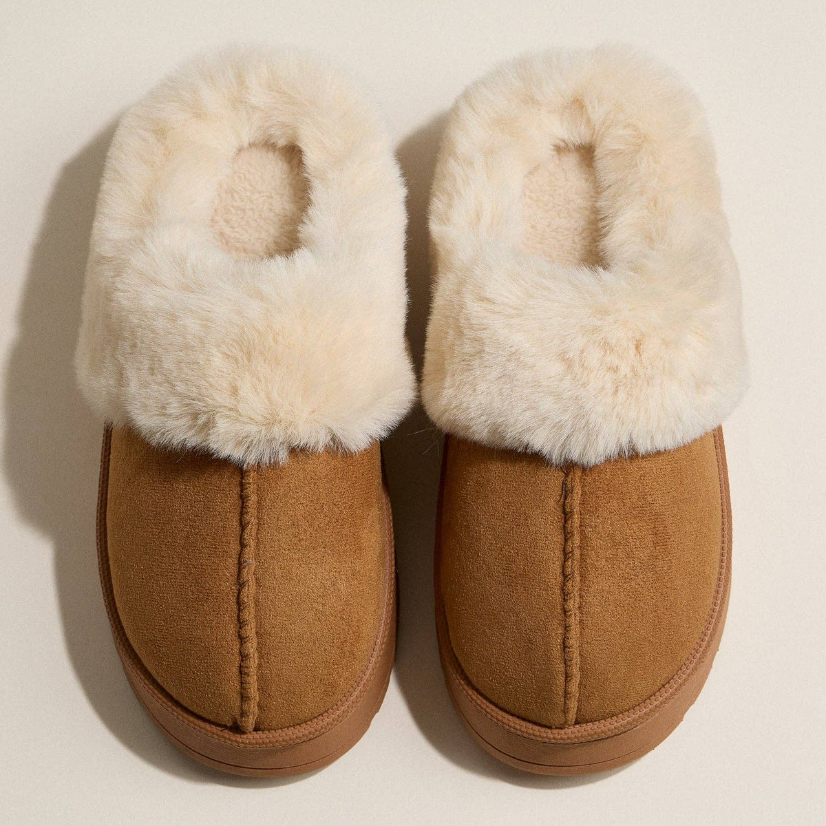 Cozy Sherpa Platform Clogs