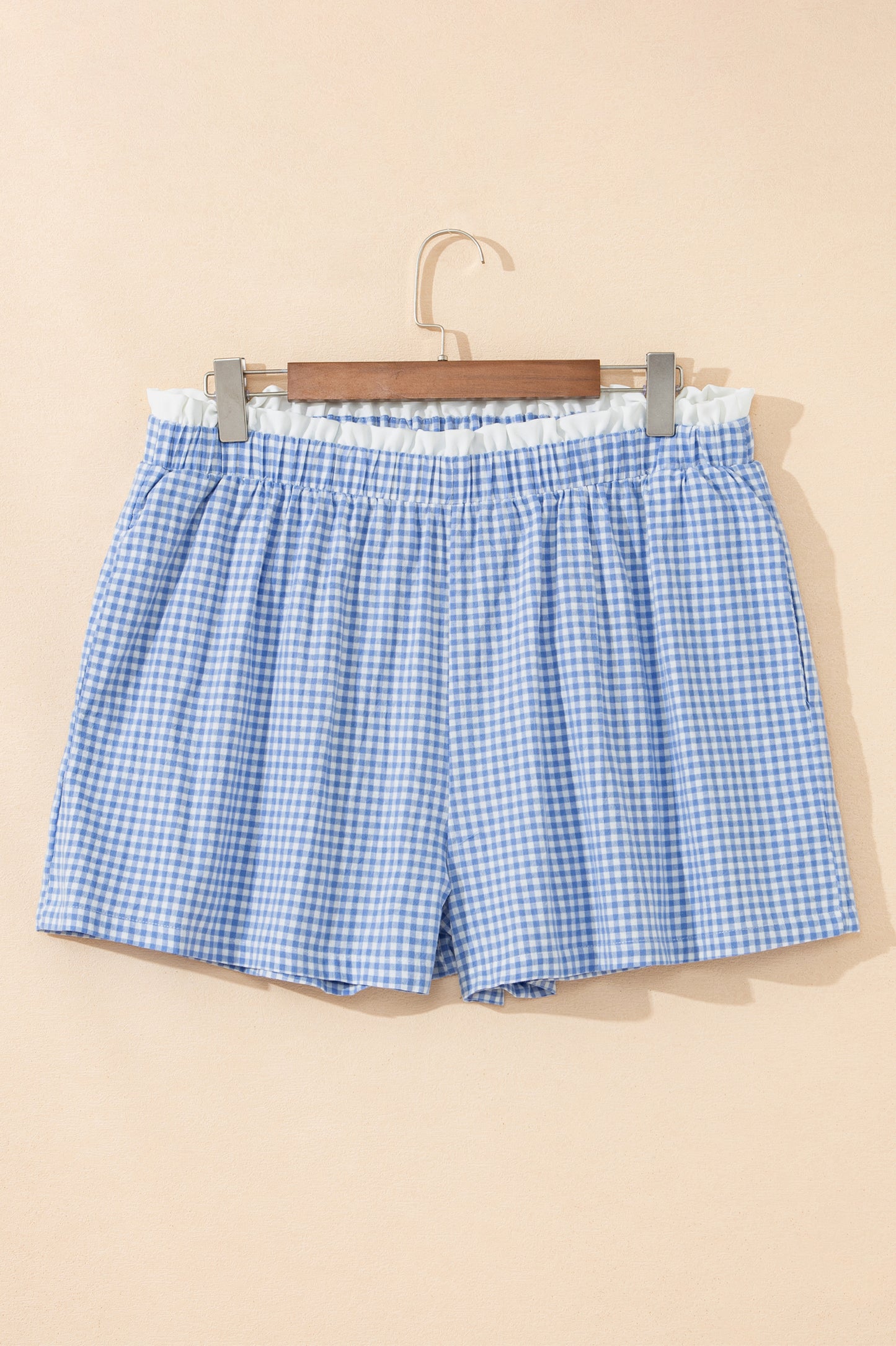 Hay Bale Plaid Plus Size Shorts