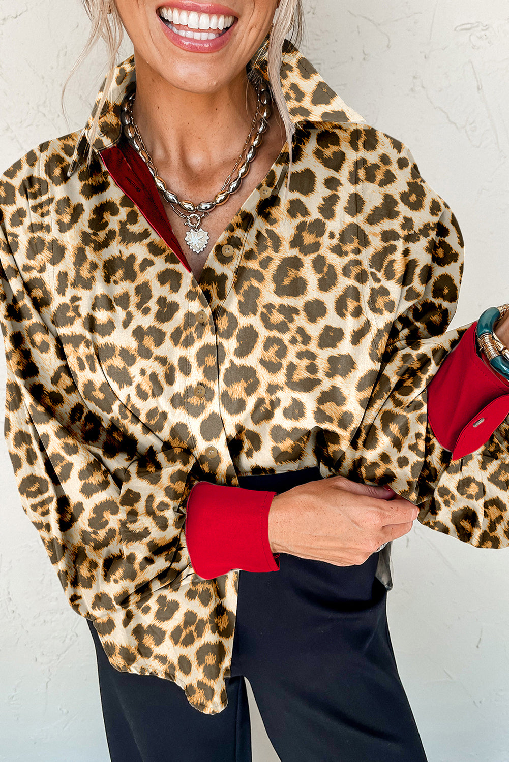 Wild West Leopard Contrast Shirt