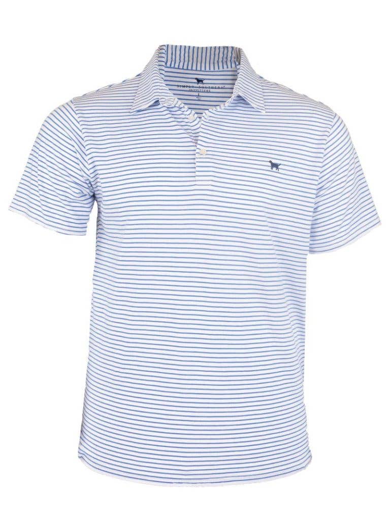 Blue Striped Polo