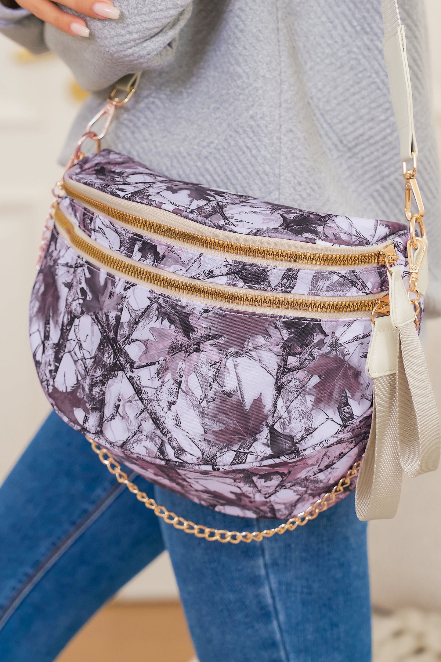 Field Day Camouflage Zip Crossbody Bag