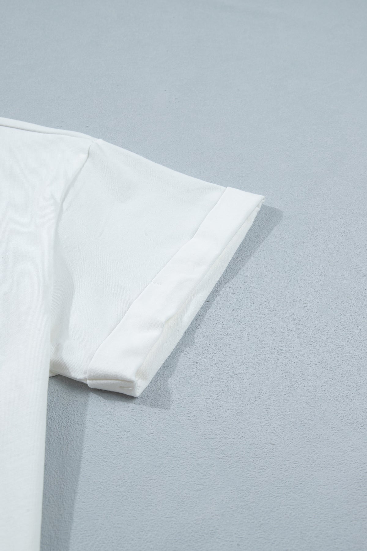 Asymmetric Lace-Hem Tee