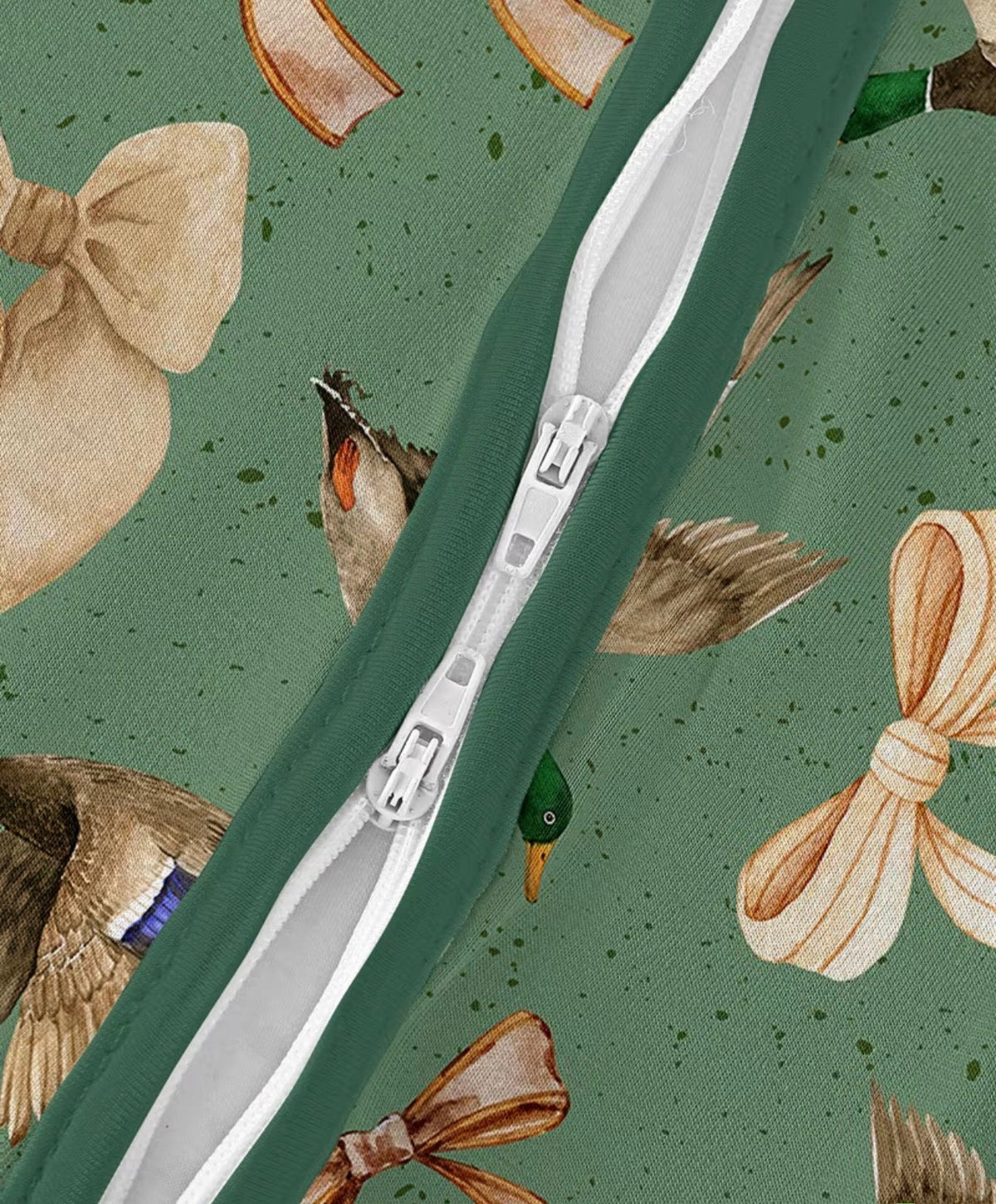 Bamboo Ducks and Bows Print Sleeper