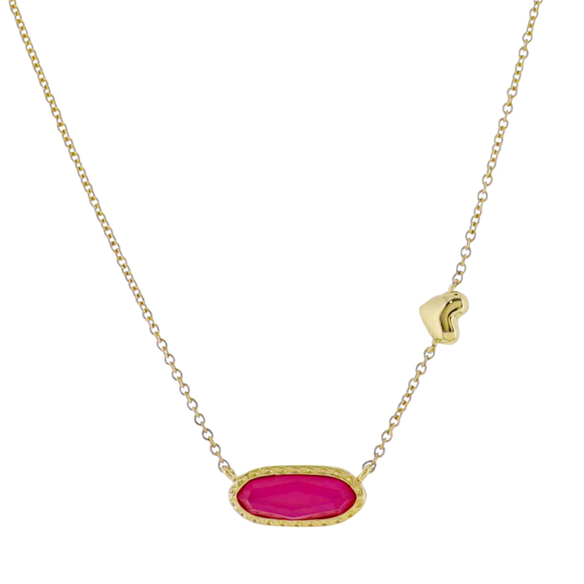 My Golden Bling: Pink Pendant Necklace