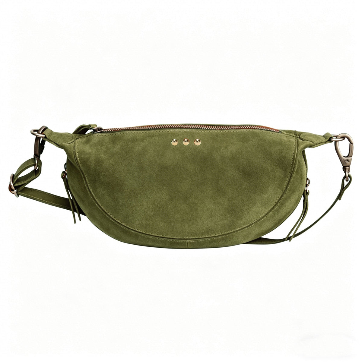Netty Faux-Suede Crossbody Bag