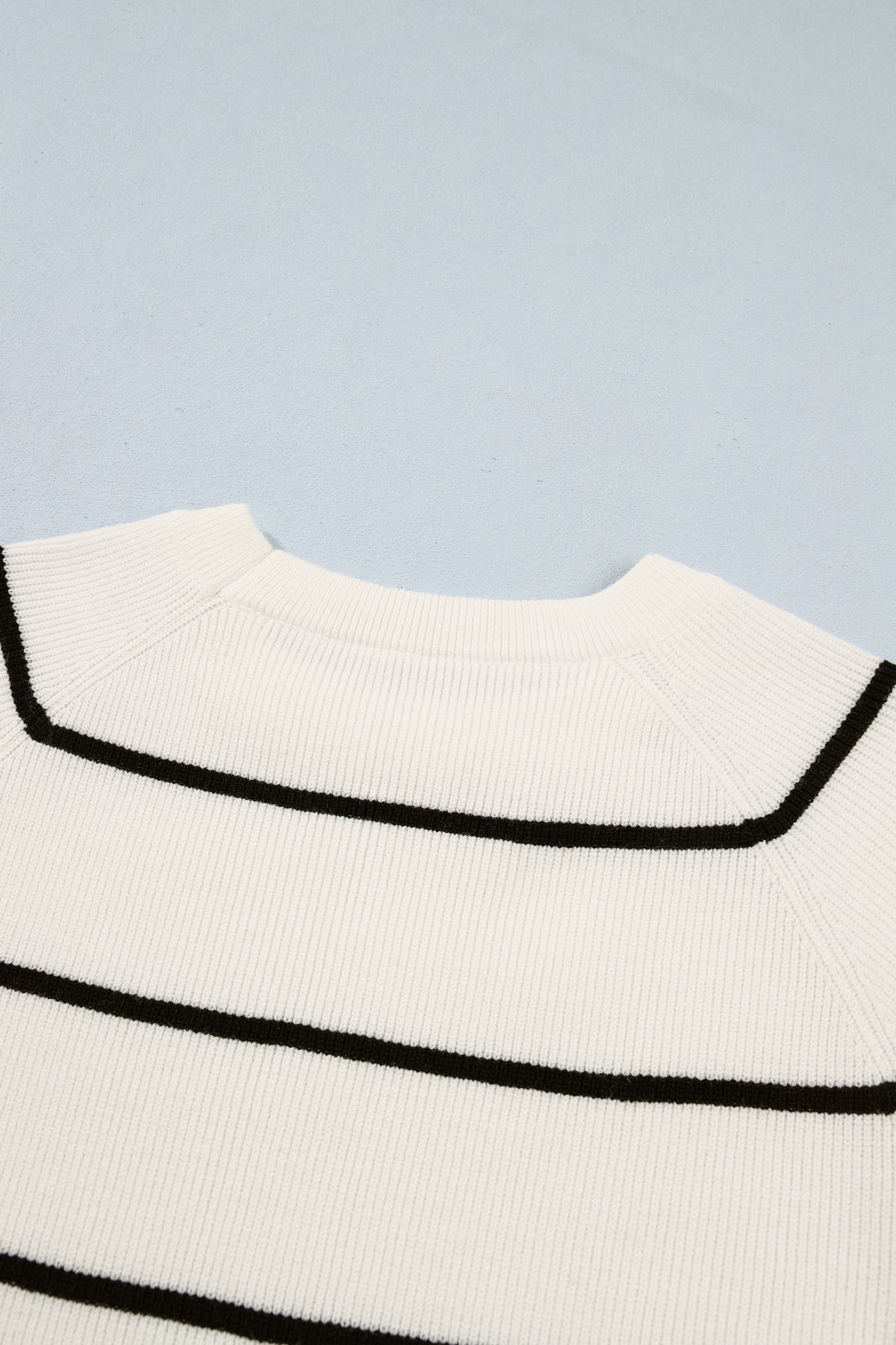 Seaside Stripe Short-Sleeve Sweater