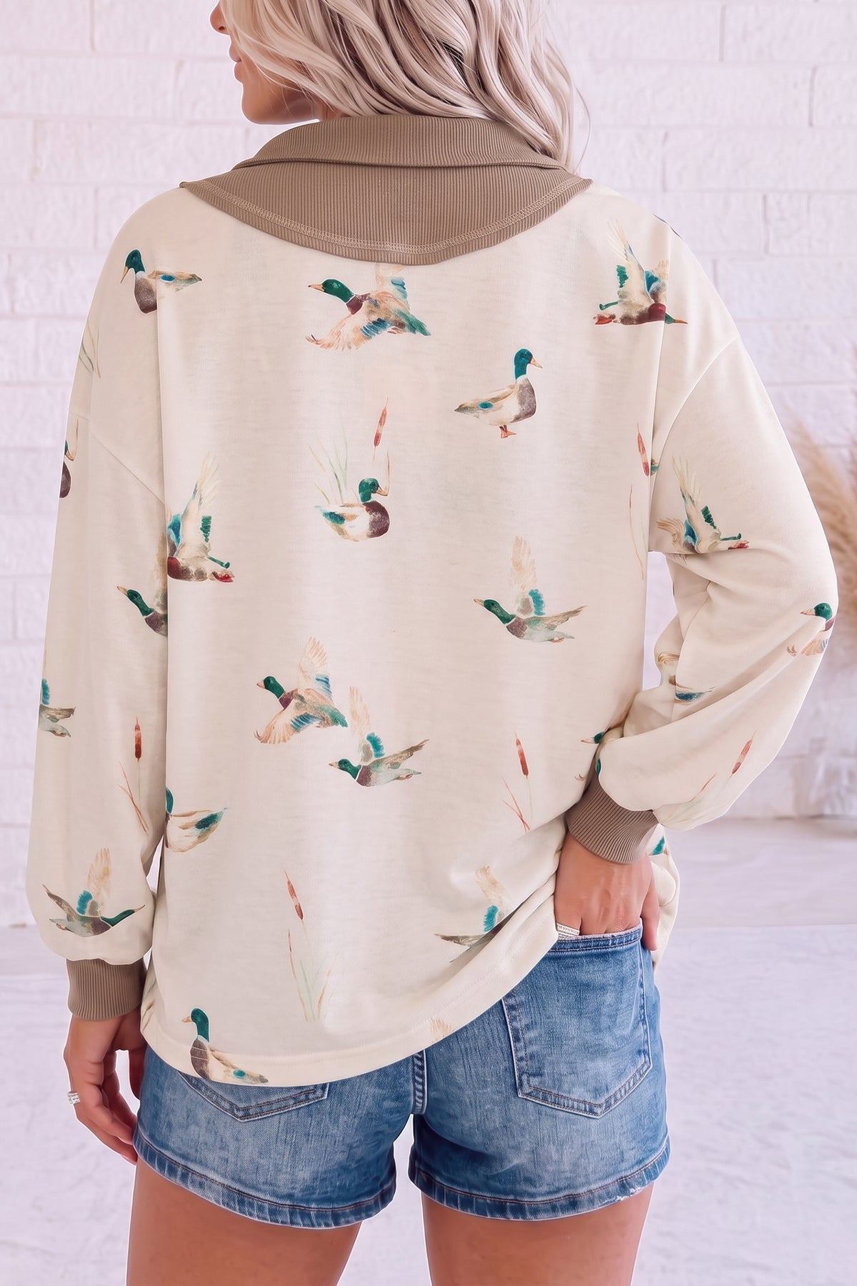 Wild Mallard Zip-Neck Tunic