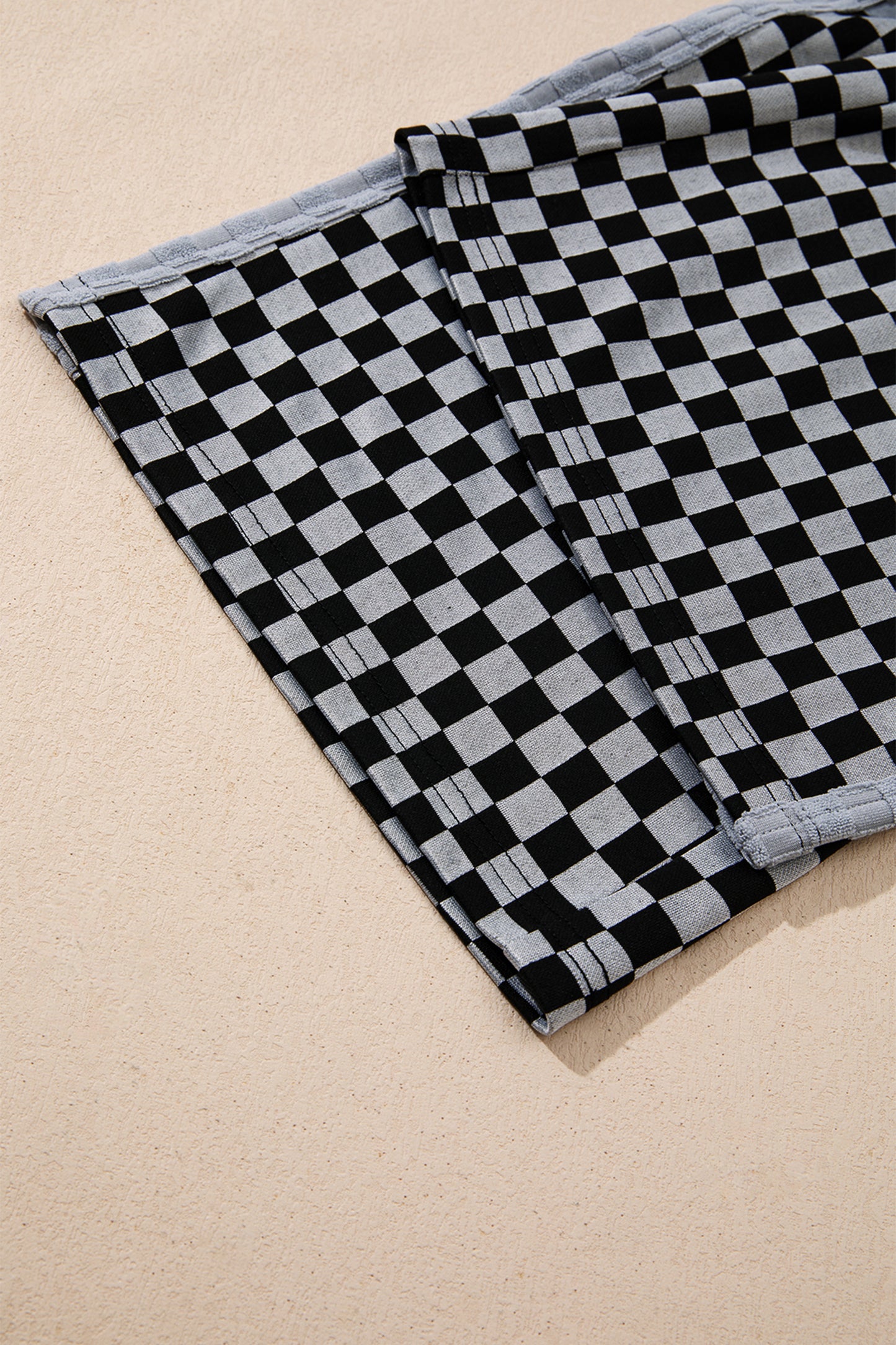 Retro Ride Checkerboard Wide Leg Pants