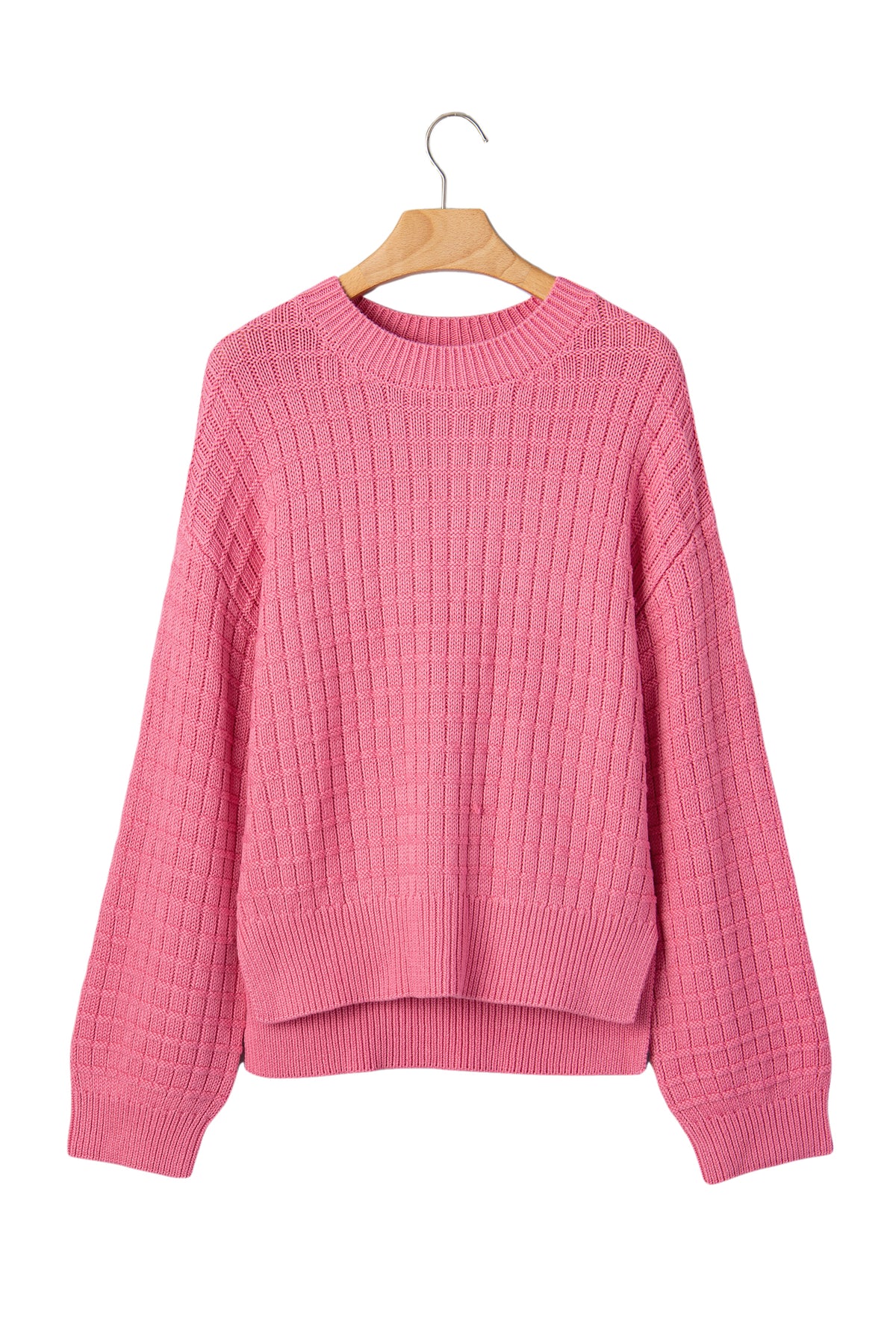 Peach Bloom Drop Shoulder Sweater