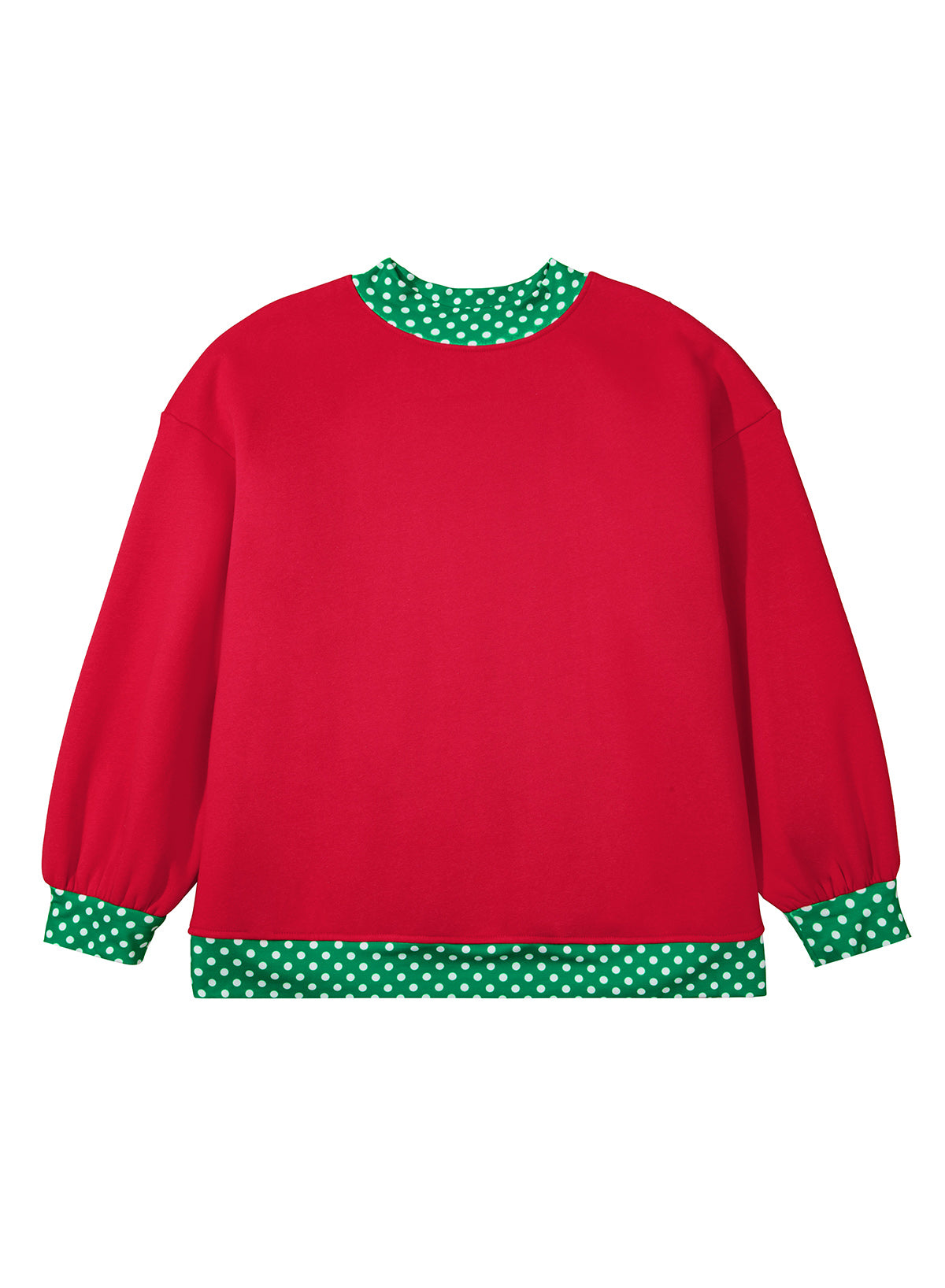 Field Day Polka Dot Plus Size Sweatshirt