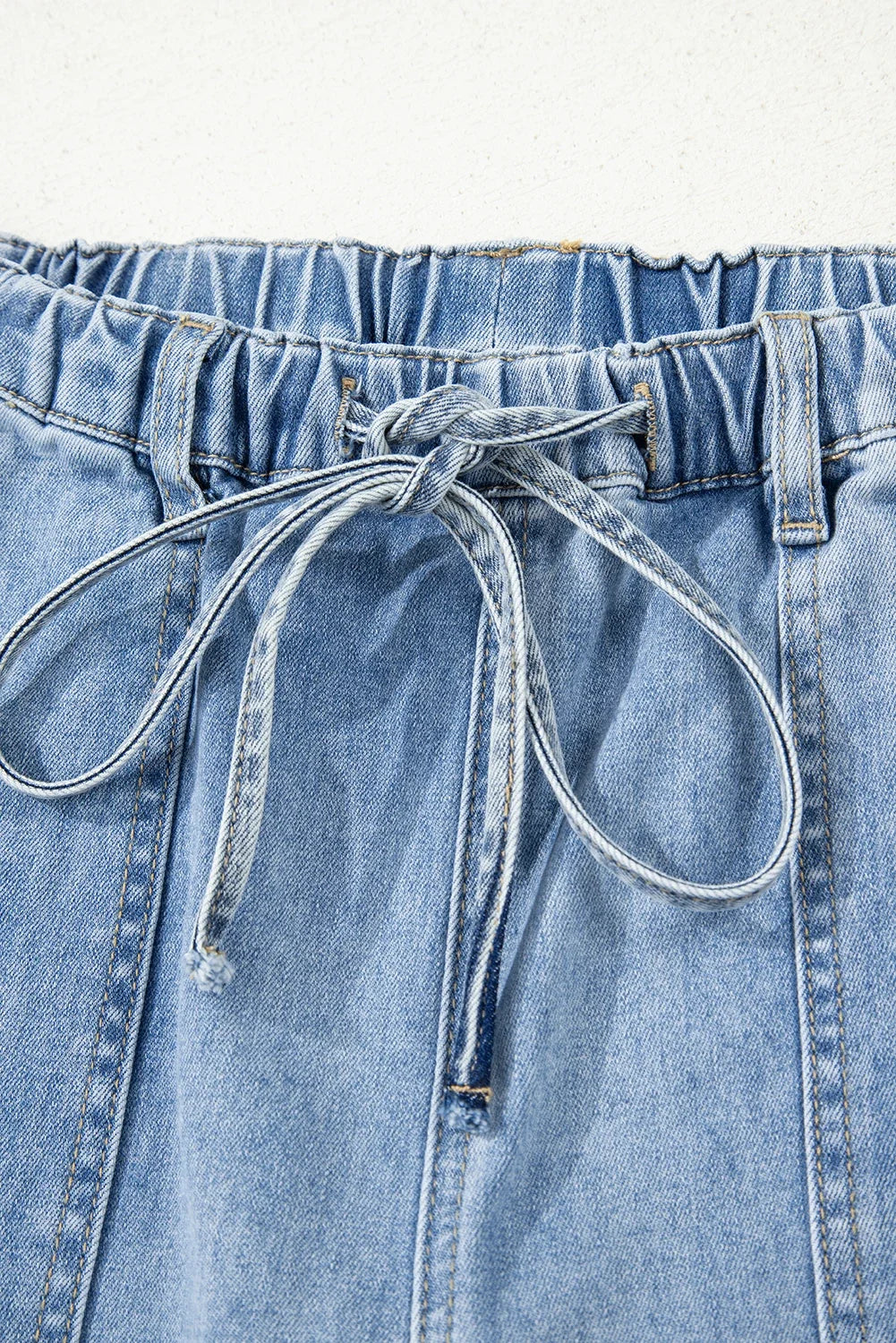 Beau Blue Drawstring Denim