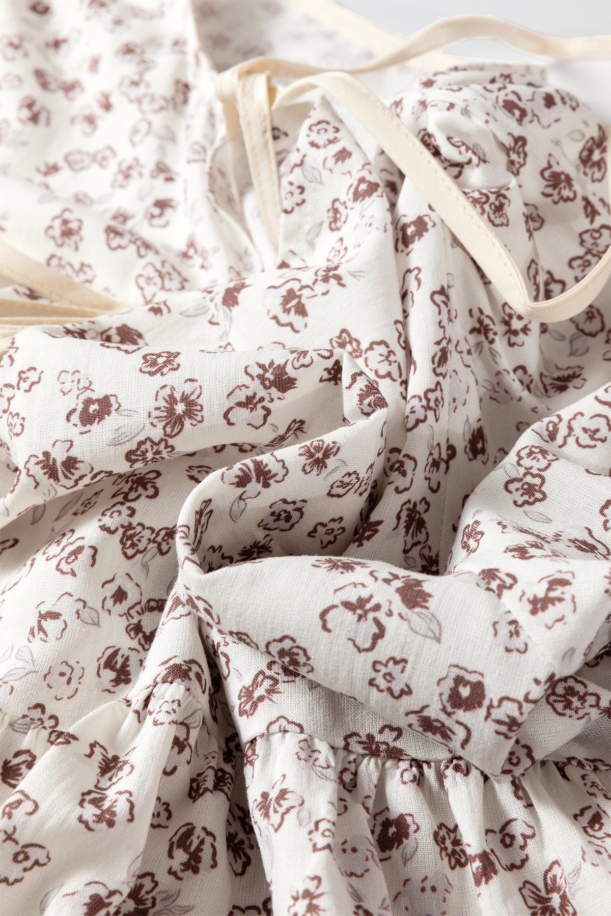 Floral Tie-Front Peplum Blouse