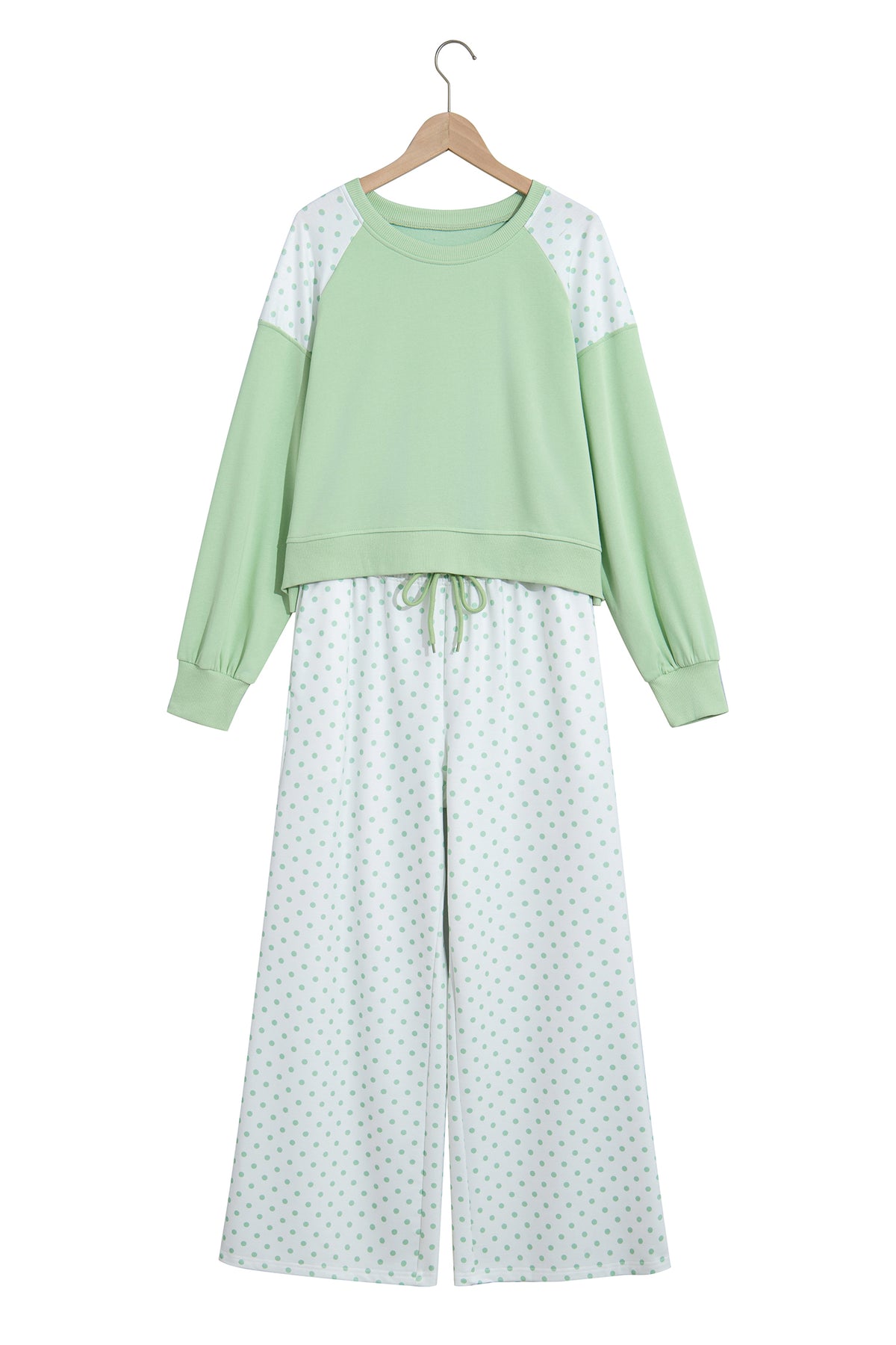 Polka Dot Colorblock Lounge Set