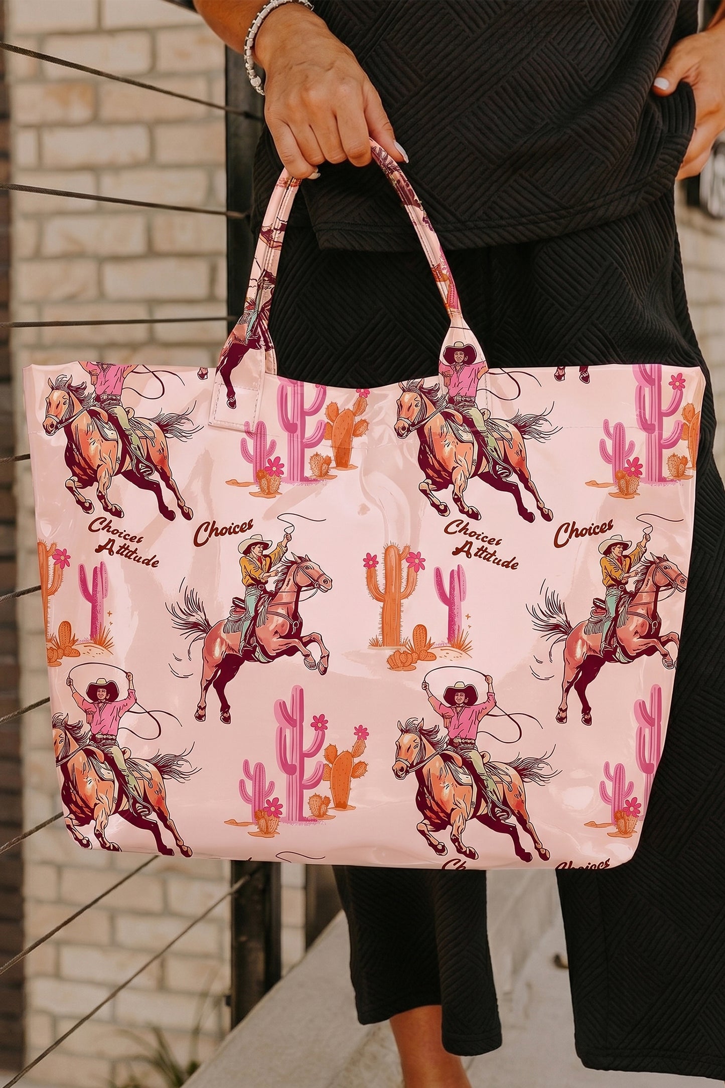 Field Day Polka Dot Vinyl Tote