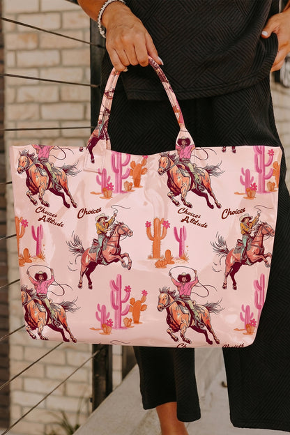 Field Day Polka Dot Vinyl Tote