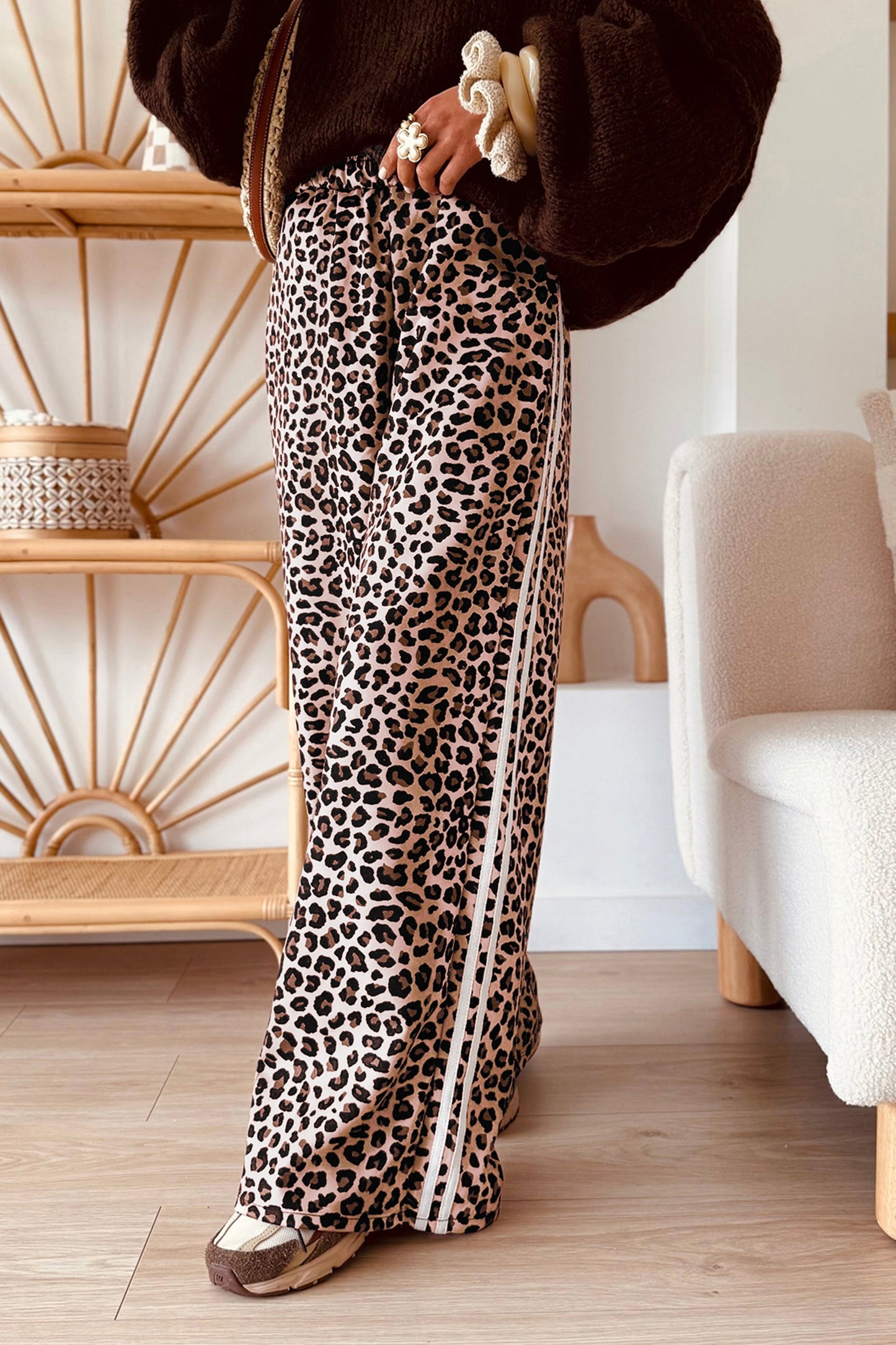 Wild Card Leopard Wide Leg Pants