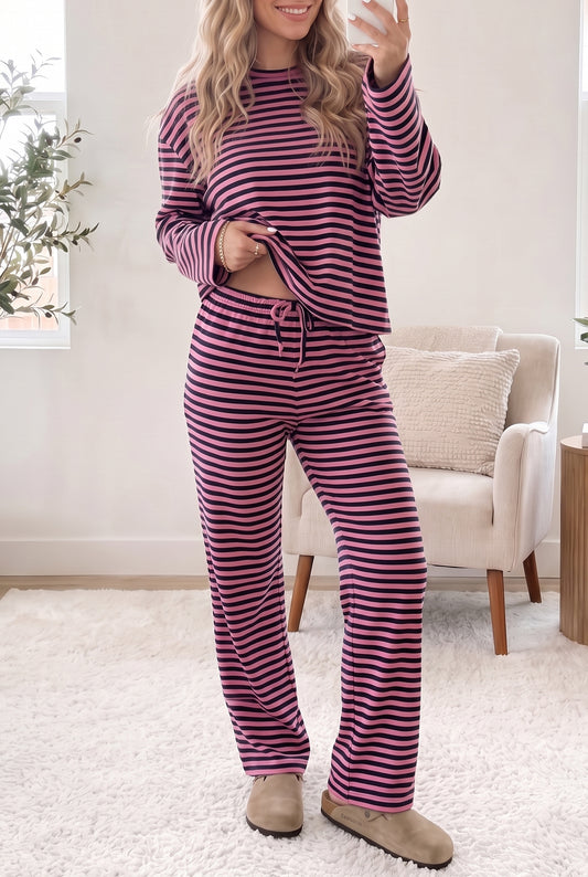 Sunrise Stripe Pants Set