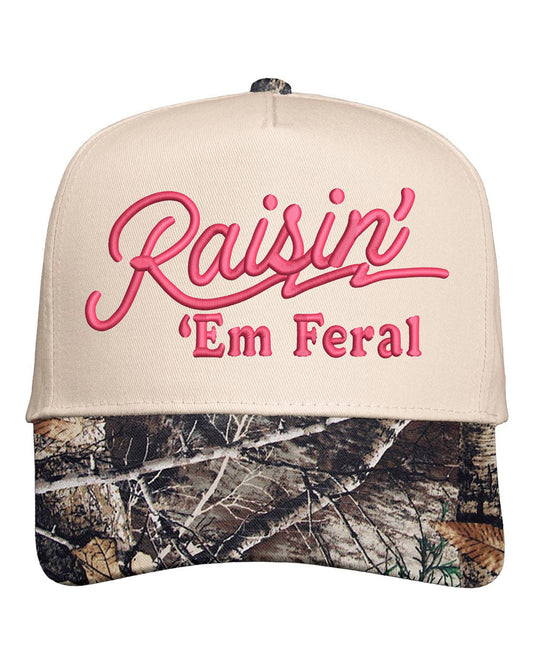 Raisin' Em Feral Embroidered Cap