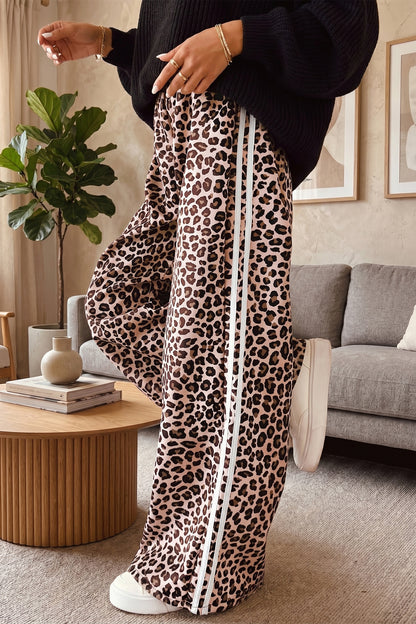 Wild Card Leopard Wide Leg Pants