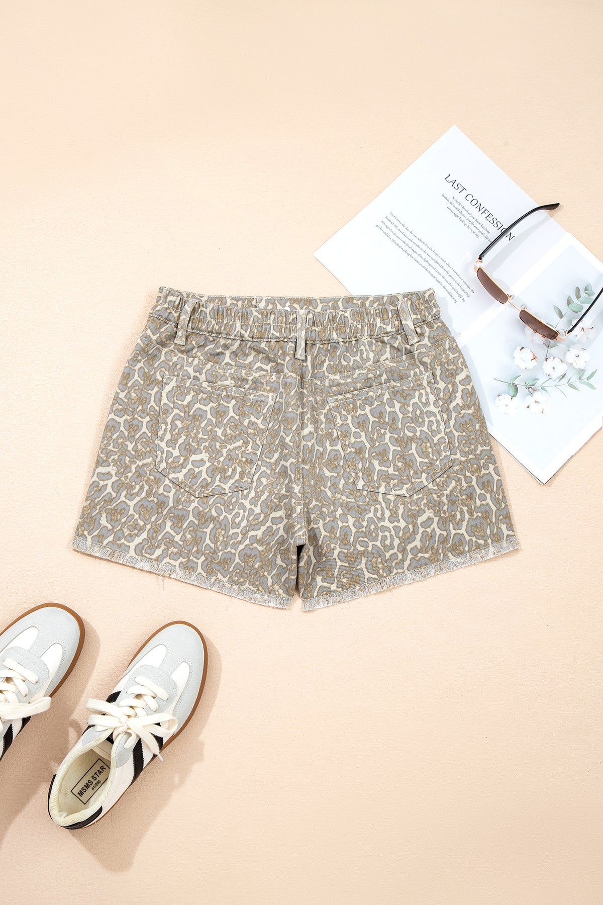 Wild West Leopard Denim Shorts