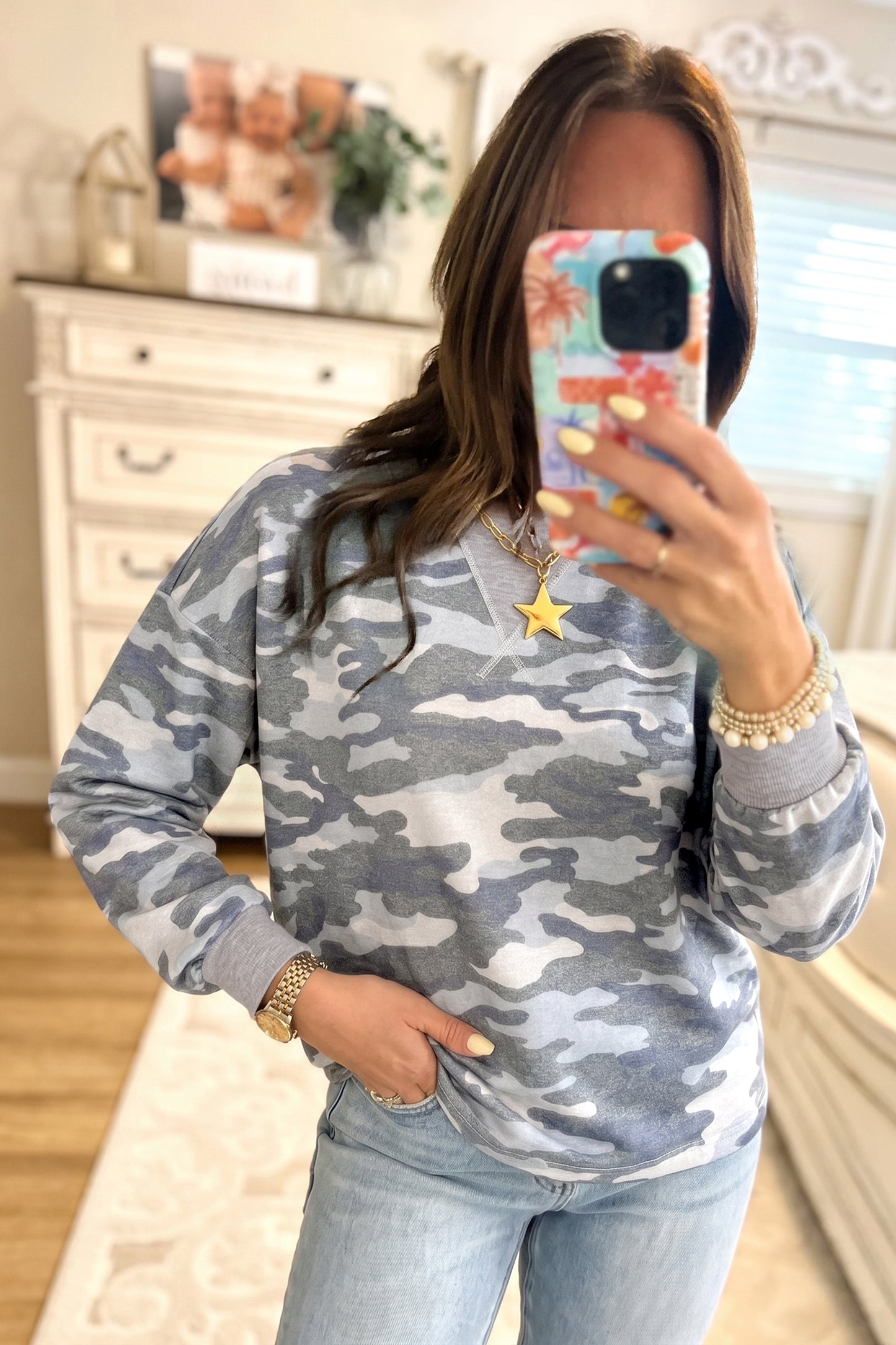 Riverbend Camouflage Panel Top