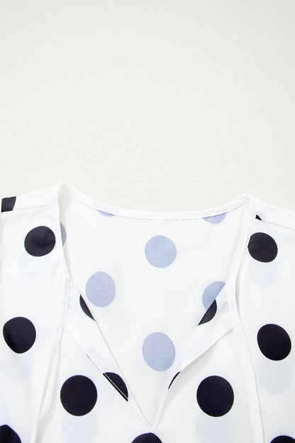 Sweet Spot Polka Dot Babydoll Blouse