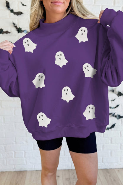 Ghostlight Sequin Mock Neck Sweatshirt