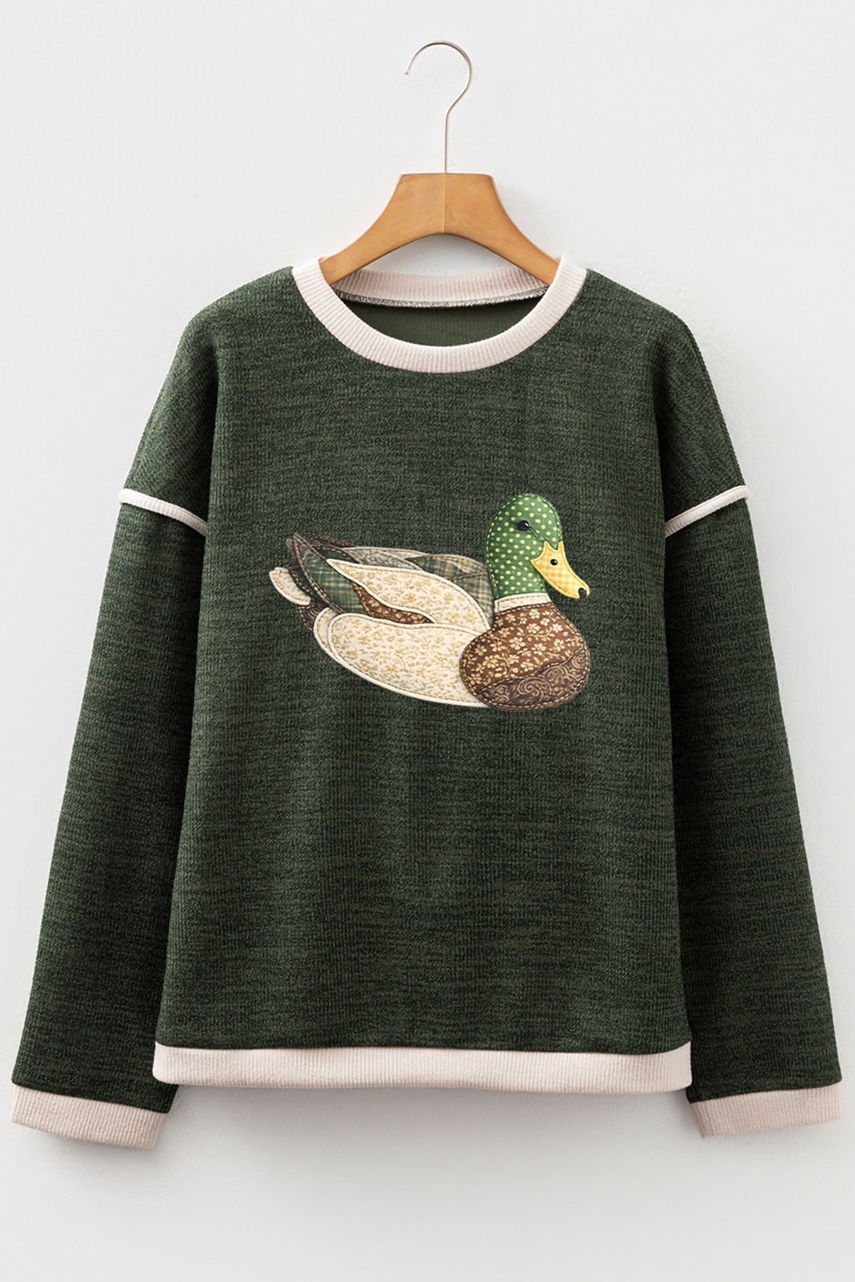 Lucky Mallard Contrast Knit Top