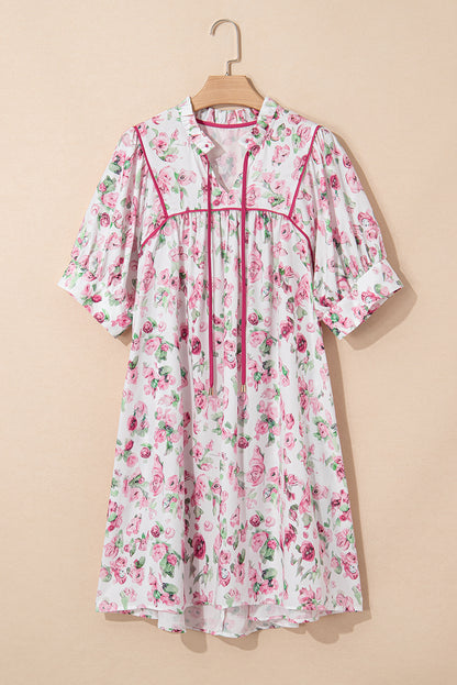 Bluebell Floral Plus Size Mini Dress