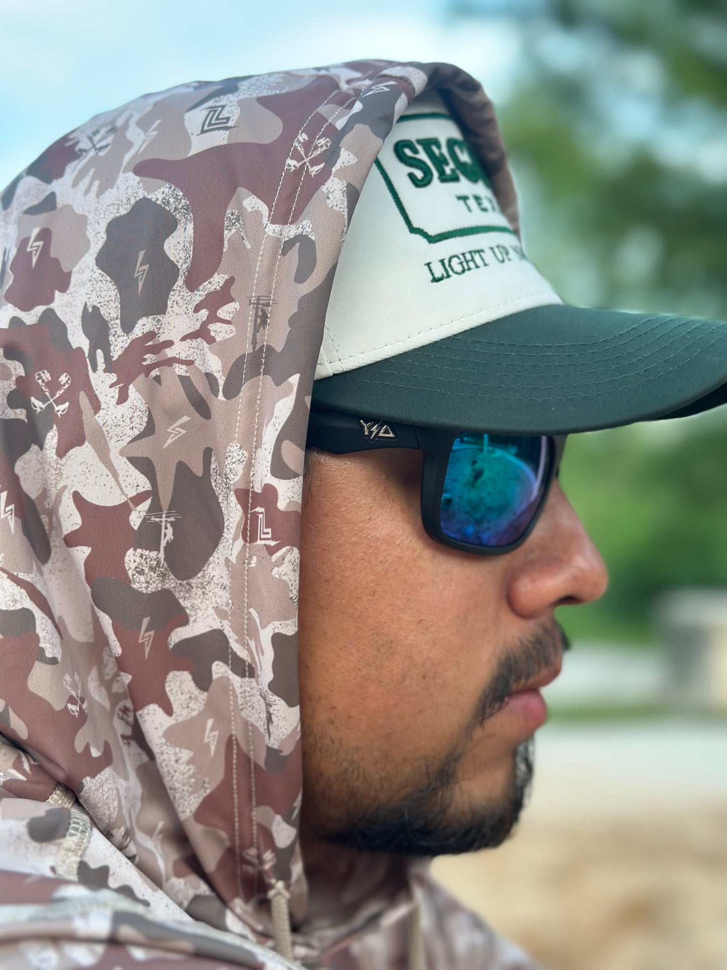 Camo Performance Hoodie Linegang/Liveline