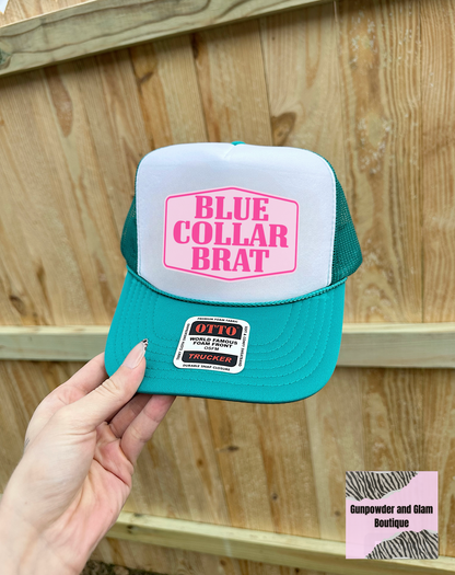 Blue Collar Brat Trucker Hat
