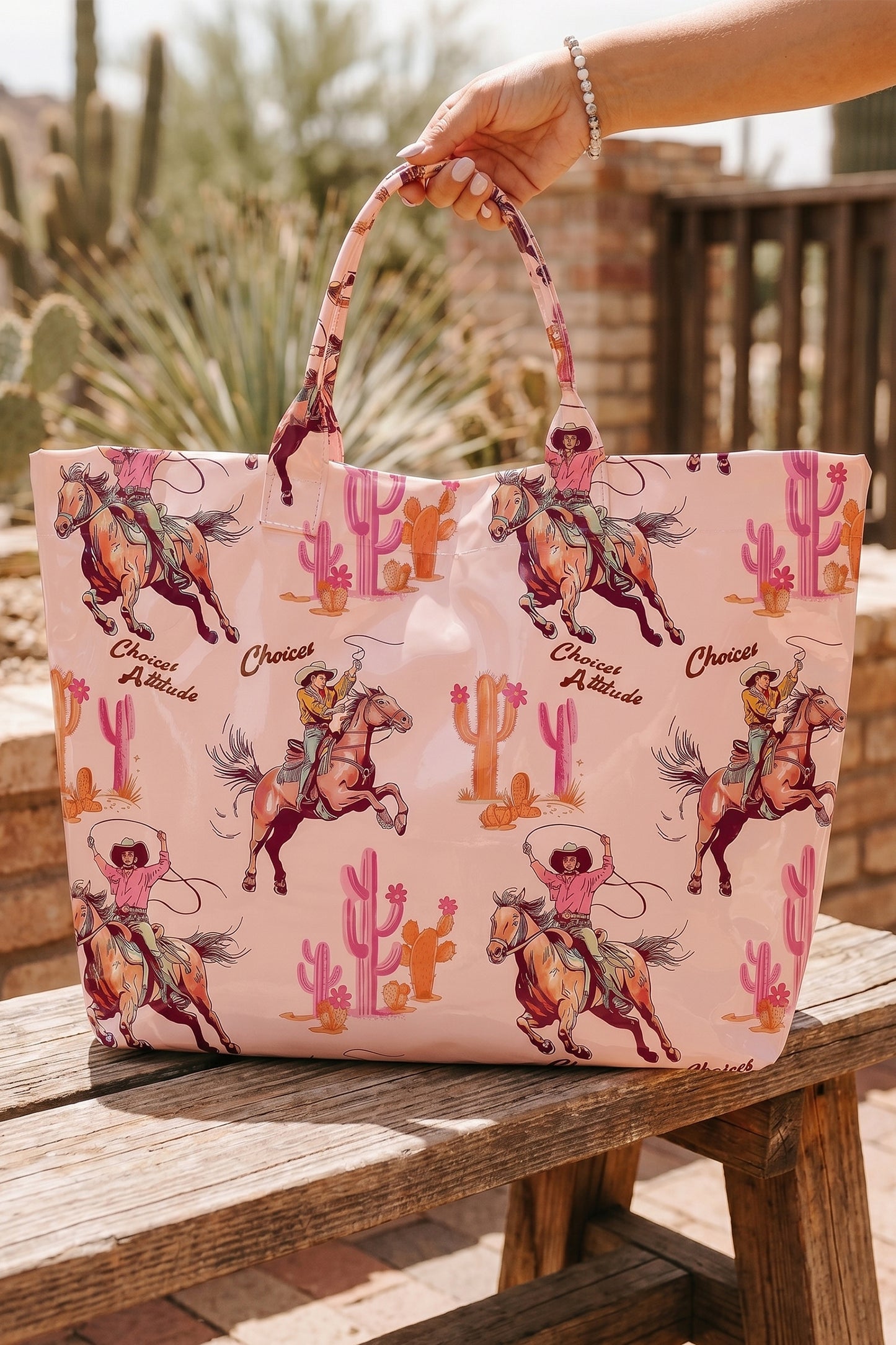 Field Day Polka Dot Vinyl Tote