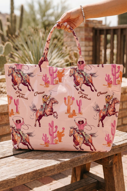 Field Day Polka Dot Vinyl Tote