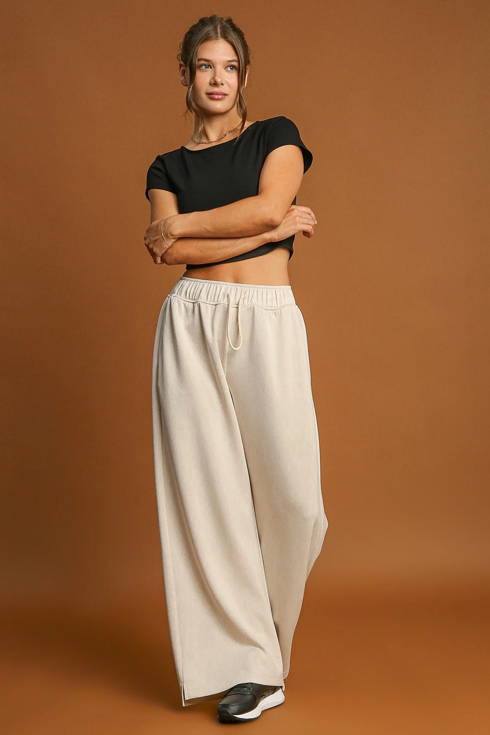 Porch Swing Drawstring Wide Leg Pants