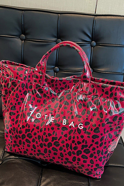 Palm Grove Tropical Print Travel Tote