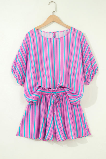Picnic Stripe Shorts Set