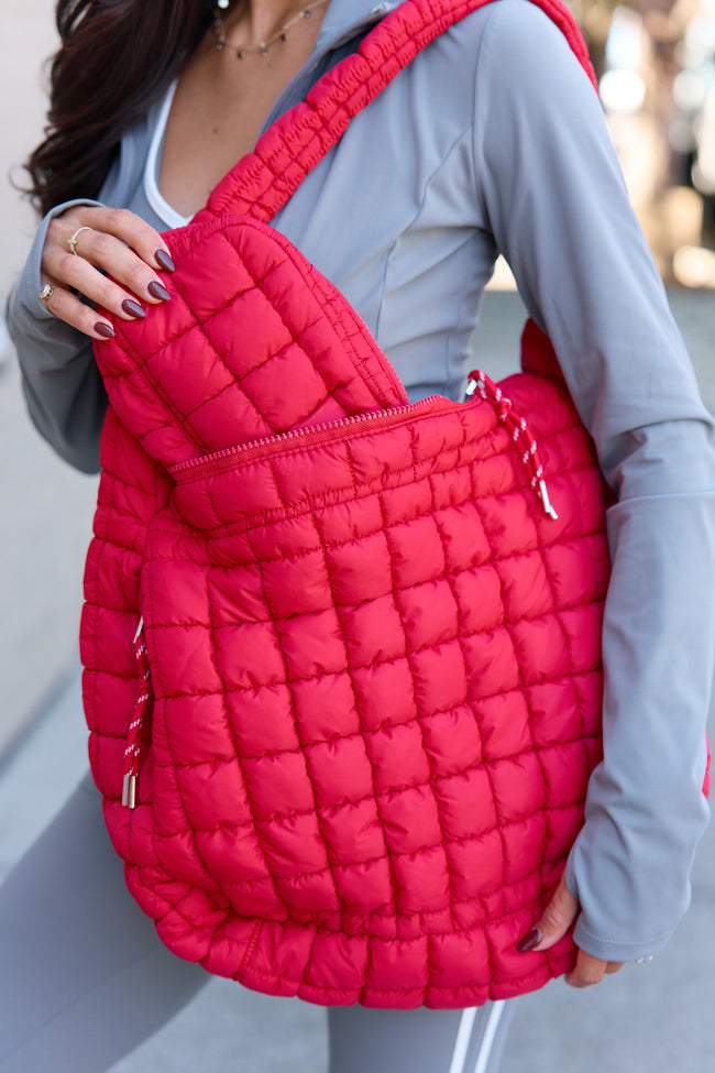 Haylie Red Quilted Mini Bag — product image 3