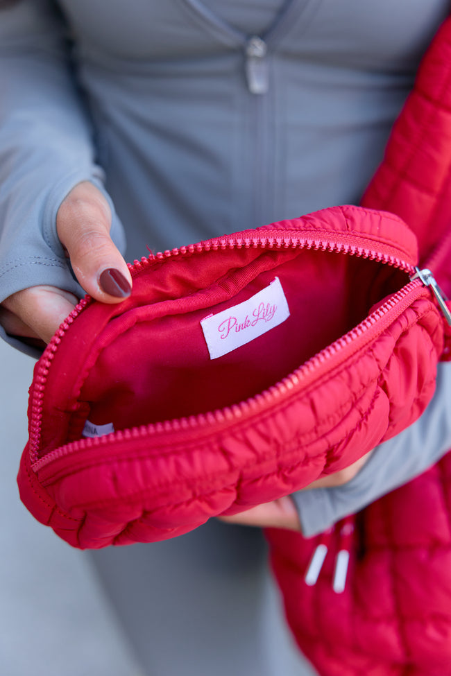 Haylie Red Quilted Mini Bag — product image 2