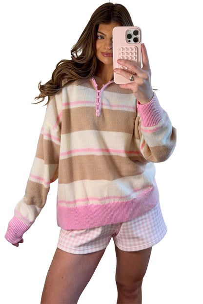 Marsh Striped Drop Shoulder Sweater