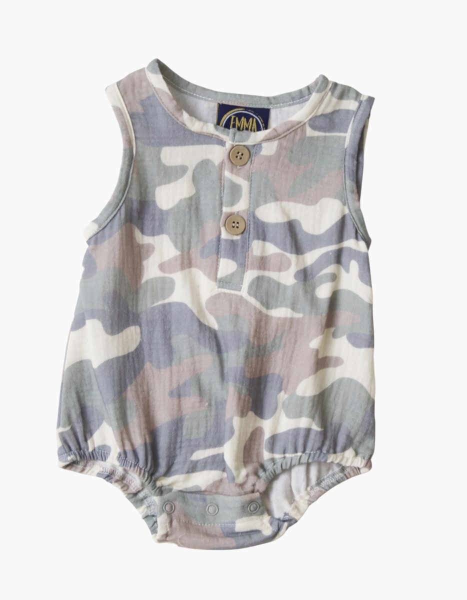 Baby Boy Camo Bubble Romper – Southern Camouflage Outfit