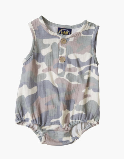 Baby Boy Camo Bubble Romper – Southern Camouflage Outfit