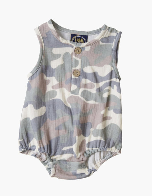 Baby Boy Camo Bubble Romper – Southern Camouflage Outfit
