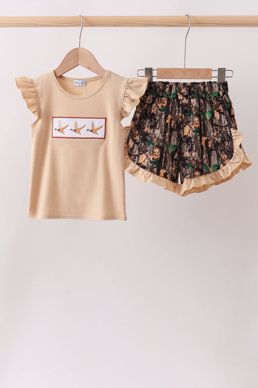 Camo Duck Embroidered Set - 12 Months & Up