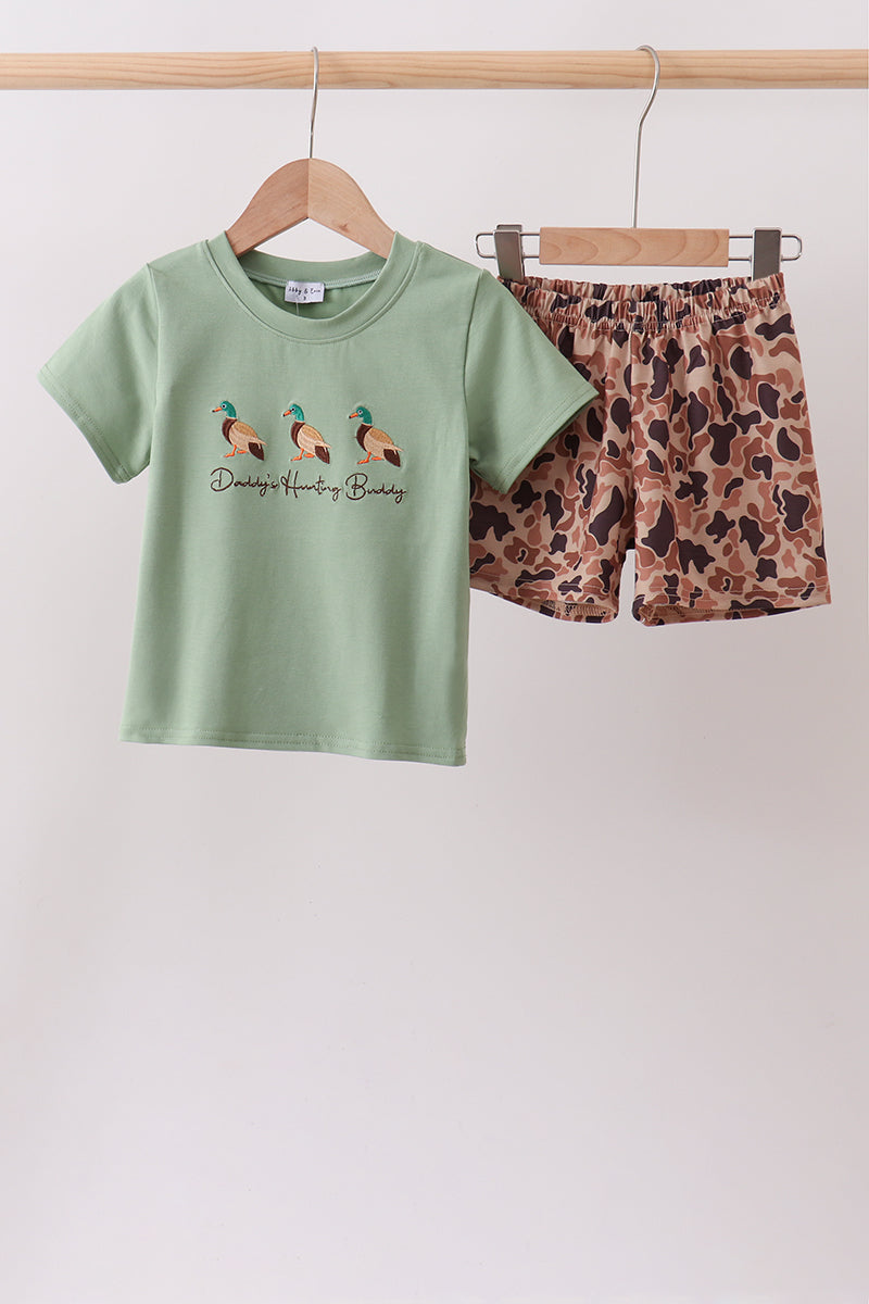 Camo Duck Embroidered Set - 18 Months & Up