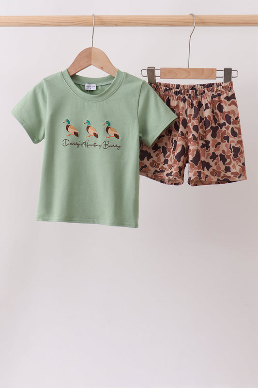 Camo Duck Embroidered Set - 18 Months & Up