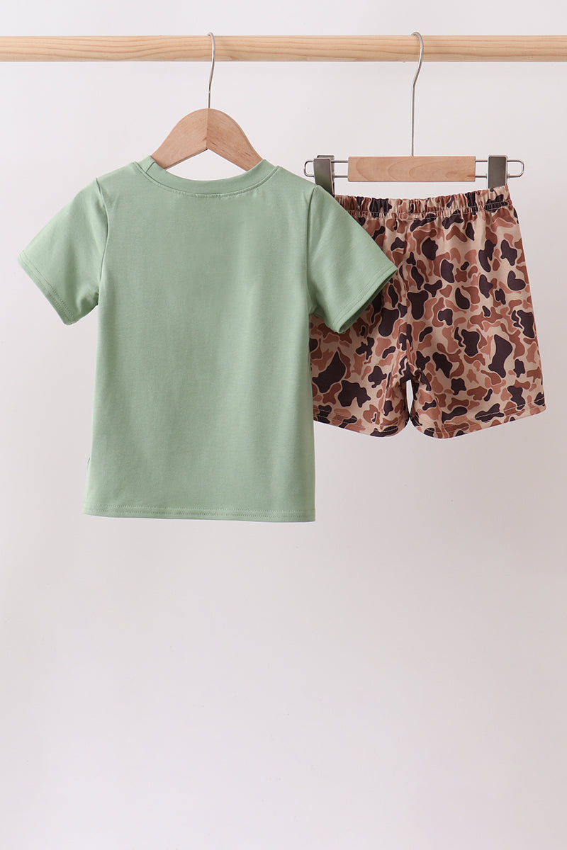 Camo Duck Embroidered Set - 18 Months & Up