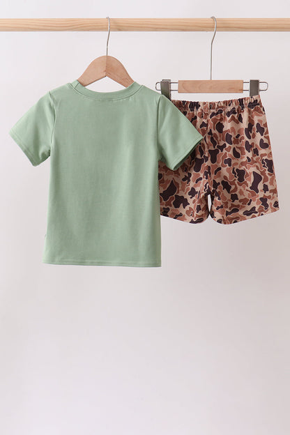 Camo Duck Embroidered Set - 18 Months & Up