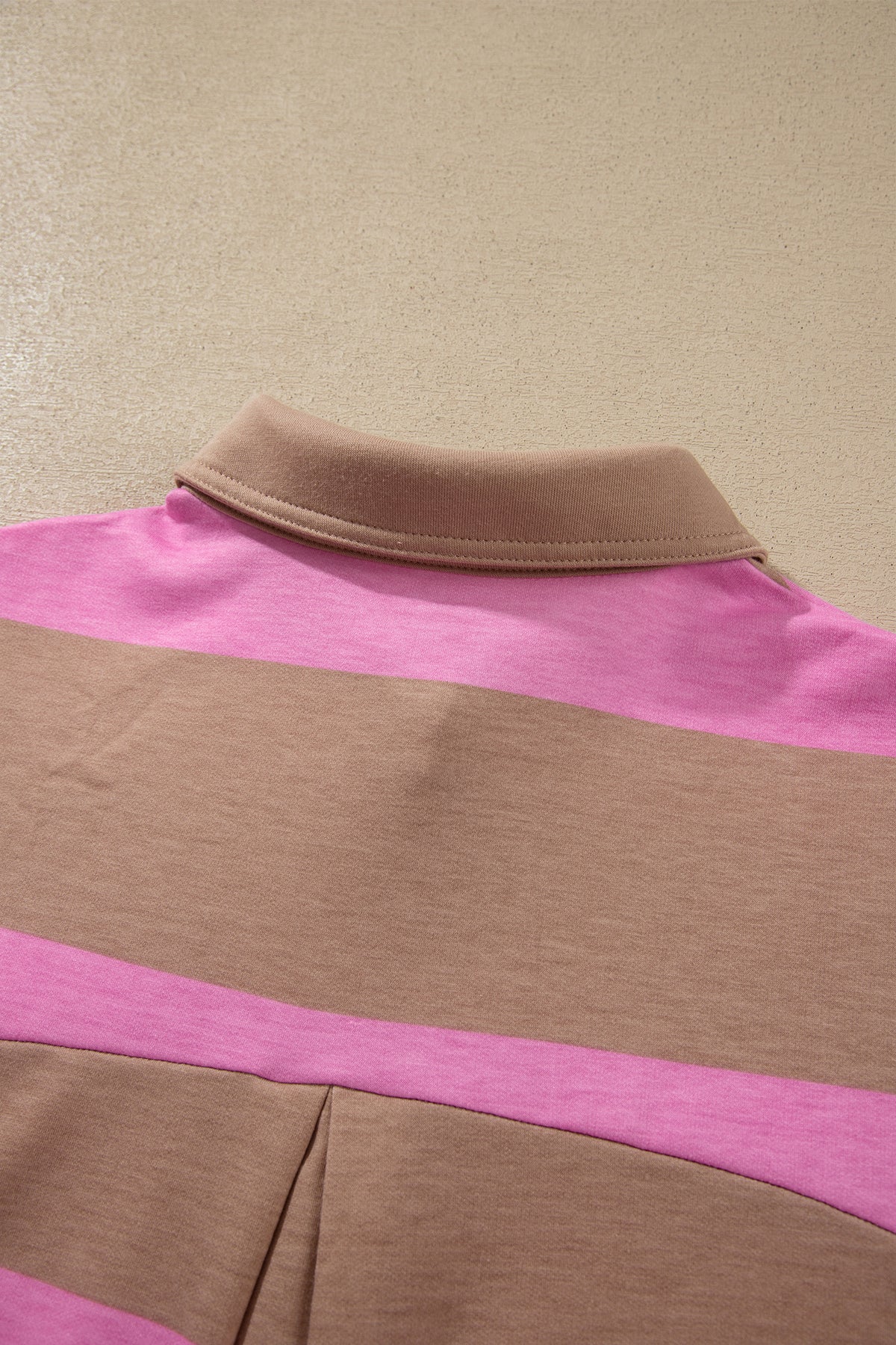 Rose Stripe Button Shift Dress