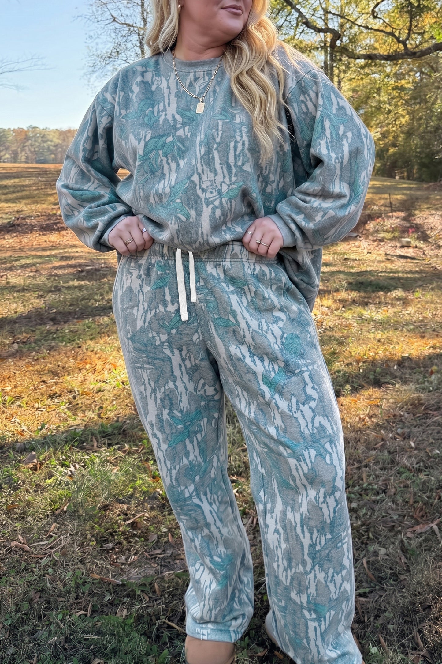 Marsh Botanical Plus Size Lounge Set